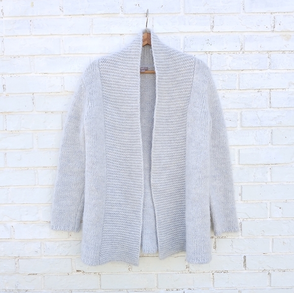 J. Jill Alpaca Blend Chunky Cardigan Gray - Picture 3 of 6
